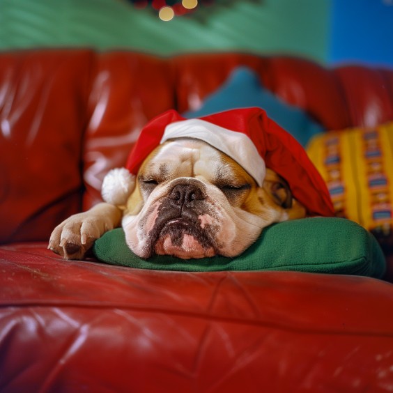 Bulldog Christmas